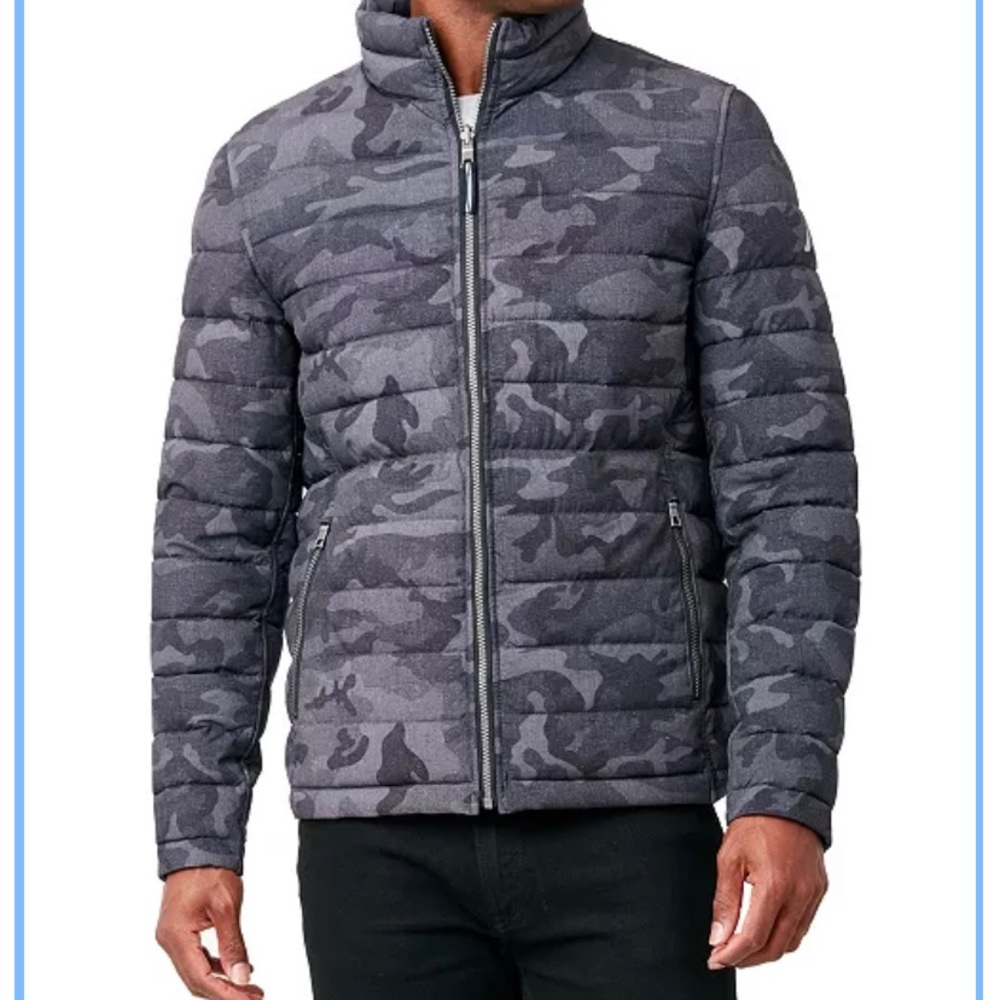 Men’s black camo reversible Nautica Coat